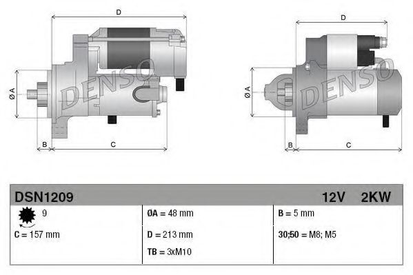 Стартер DENSO DSN1209