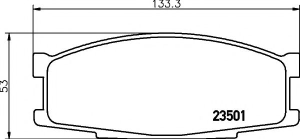 Комплект тормозных колодок, дисковый тормоз MINTEX MDB1449