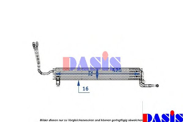 масляный радиатор, двигательное масло AKS DASIS 056019N