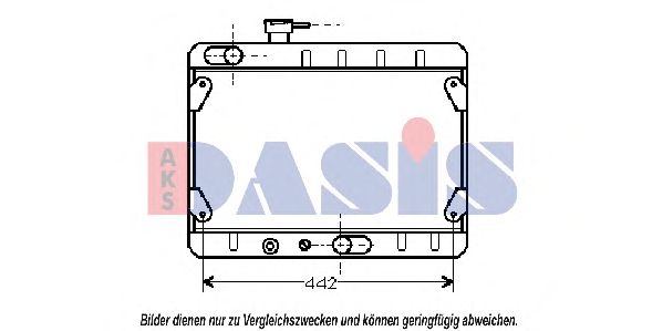 Радиатор, охлаждение двигателя AKS DASIS 081250N