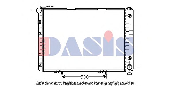 Радиатор, охлаждение двигателя AKS DASIS 120350N