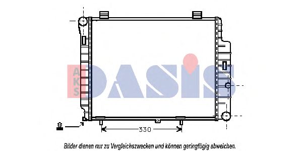 Радиатор, охлаждение двигателя AKS DASIS 120900N