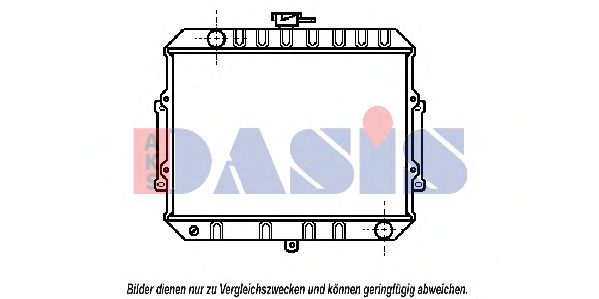 Радиатор, охлаждение двигателя AKS DASIS MT2008
