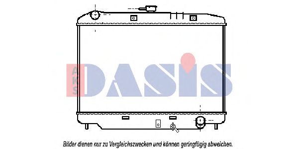 Радиатор, охлаждение двигателя AKS DASIS 151810N
