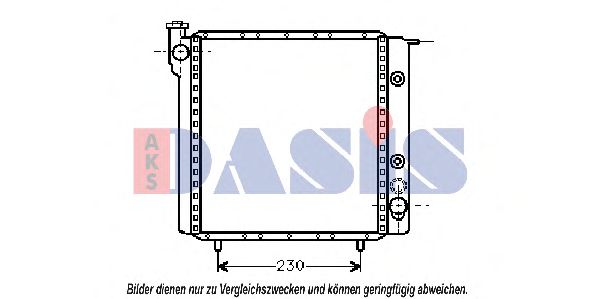 Радиатор, охлаждение двигателя AKS DASIS 180940N