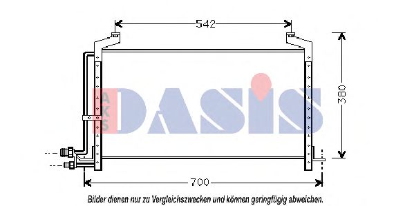 Конденсатор, кондиционер AKS DASIS 192010N