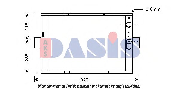 Радиатор, охлаждение двигателя AKS DASIS 400320N