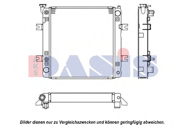 Радиатор, охлаждение двигателя AKS DASIS 4400321