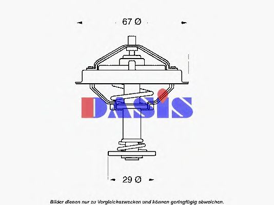 Термостат, охлаждающая жидкость AKS DASIS 751881N