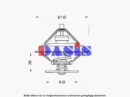 Термостат, охлаждающая жидкость AKS DASIS 423571D
