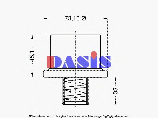 Термостат, охлаждающая жидкость AKS DASIS 751984N