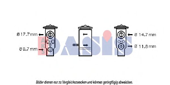 Расширительный клапан, кондиционер AKS DASIS 840001N