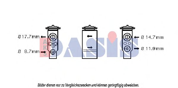 Расширительный клапан, кондиционер AKS DASIS 840019N