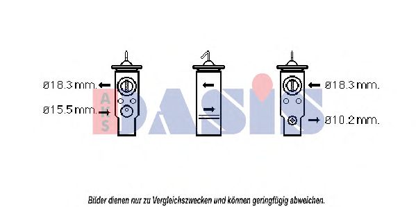 Расширительный клапан, кондиционер AKS DASIS BW1359