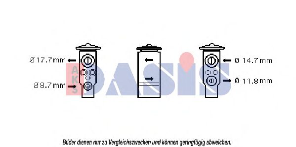 Расширительный клапан, кондиционер AKS DASIS SB1057