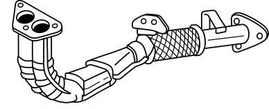 Труба выхлопного газа AKS DASIS SG23148