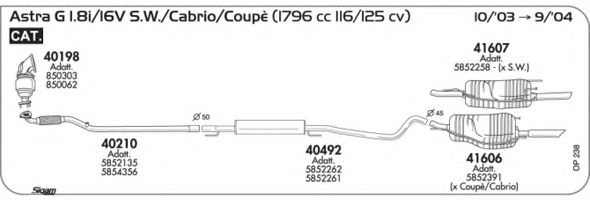 Система выпуска ОГ AKS DASIS SGOP238
