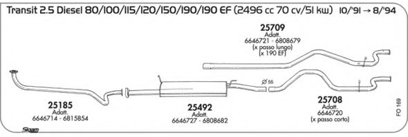 Система выпуска ОГ AKS DASIS SGFO169
