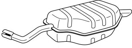 Глушитель выхлопных газов конечный AKS DASIS SG65667