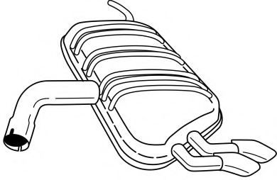 Глушитель выхлопных газов конечный AKS DASIS SG61607