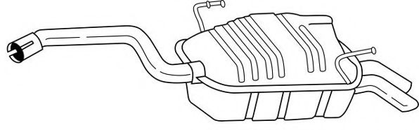 Глушитель выхлопных газов конечный AKS DASIS SG20688