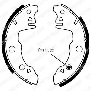 Комплект тормозных колодок DELPHI LS1391