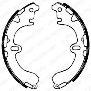 Комплект тормозных колодок DELPHI LS1601