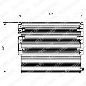 Конденсатор, кондиционер DELPHI TSP0225449