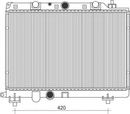 Радиатор, охлаждение двигателя MAGNETI MARELLI 350213114100