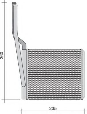 Теплообменник, отопление салона MAGNETI MARELLI 350218257000