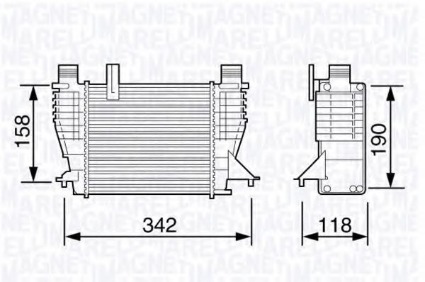 Интеркулер MAGNETI MARELLI 351319203560