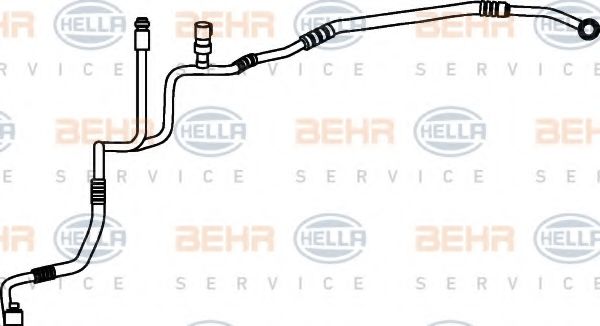 Трубопровод высокого давления, кондиционер BEHR HELLA SERVICE 9GS 351 337-191