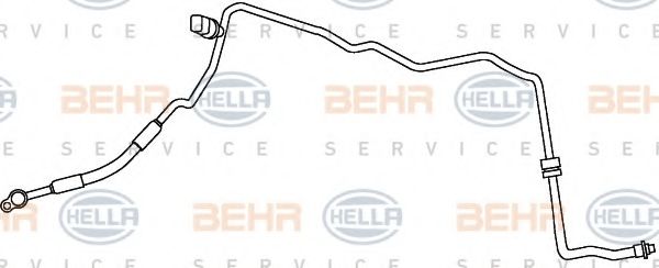 Трубопровод высокого давления, кондиционер BEHR HELLA SERVICE 9GS 351 337-381