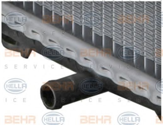 Радиатор, охлаждение двигателя BEHR HELLA SERVICE 8MK376711271