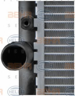 Радиатор, охлаждение двигателя BEHR HELLA SERVICE 8MK376714541