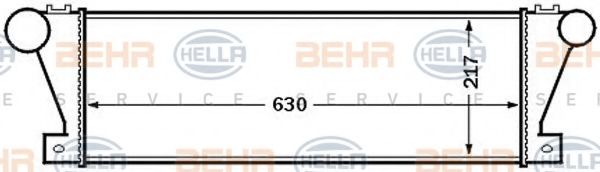 Интеркулер BEHR HELLA SERVICE 8ML 376 727-531
