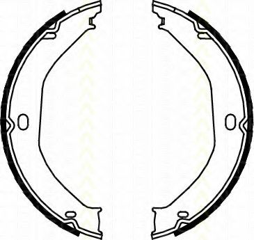 Комплект тормозных колодок, стояночная тормозная система TRISCAN 8100 80008