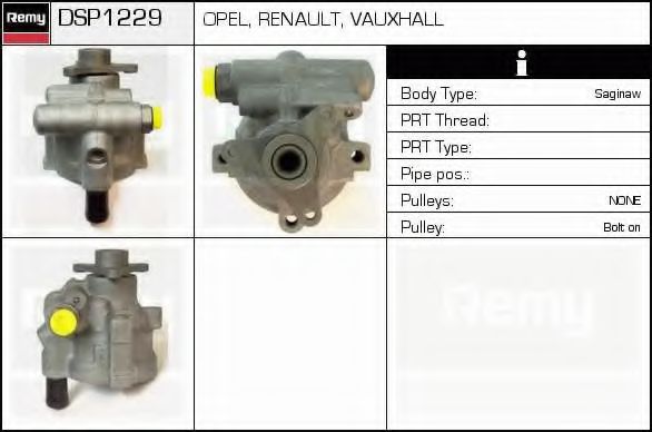 Гидравлический насос, рулевое управление DELCO REMY DSP1229