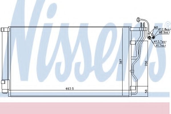 Конденсатор, кондиционер NISSENS 940244
