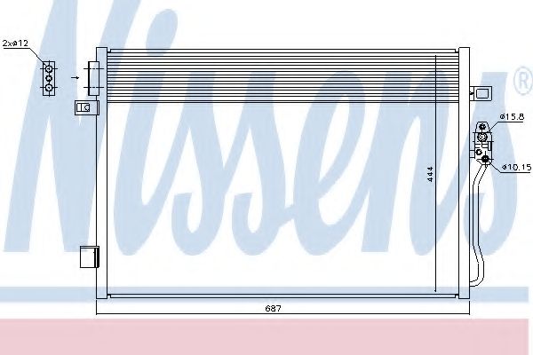 Конденсатор, кондиционер NISSENS 940379