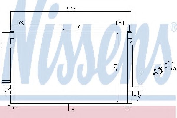 Конденсатор, кондиционер NISSENS 940559