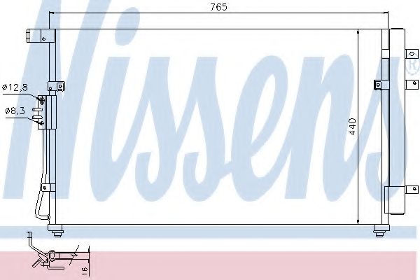 Конденсатор, кондиционер NISSENS 94868