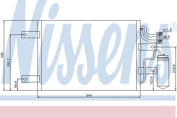 Конденсатор, кондиционер NISSENS 94882