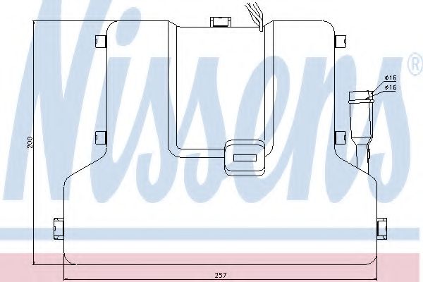 Теплообменник, отопление салона NISSENS 71904