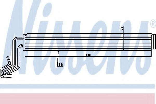 Масляный радиатор, рулевое управление NISSENS 90633