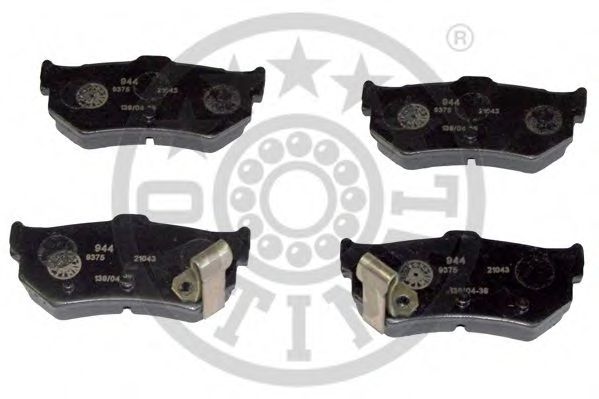 Комплект тормозных колодок, дисковый тормоз OPTIMAL 9375