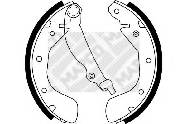 Комплект тормозных колодок MAPCO 8565
