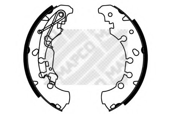 Комплект тормозных колодок MAPCO 8735