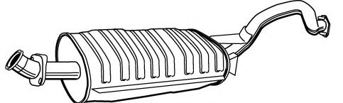 Глушитель выхлопных газов конечный MEFEX 5161