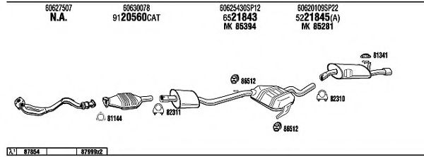 Система выпуска ОГ FONOS AR16007